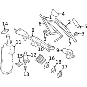 Mercedes Windshield Wiper Arm  - Genuine Mercedes 2518200244
