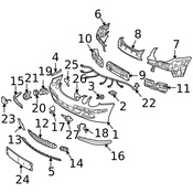 Mercedes License Plate Bracket - Genuine Mercedes 2118850111