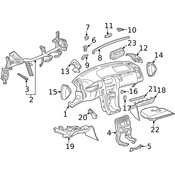 Mercedes Ignition Lock Escutcheon - Genuine Mercedes 20868004657C45