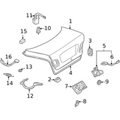 Mercedes Trunk Open Warning Switch - Genuine Mercedes 2088201010