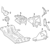 Mercedes Engine Mount Heat Shield - Genuine Mercedes 2122400045