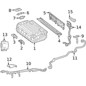 Mercedes Drive Motor Battery Pack Bracket - Genuine Mercedes 2533410100