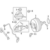 Mercedes Brake Vacuum Hose -  Genuine Mercedes 2534302200
