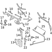 Mercedes Washer Fluid Reservoir Filler Pipe - Genuine Mercedes 2098690017