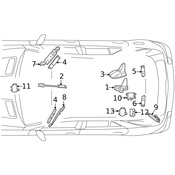 Mercedes Wiring Harness Connector - Genuine Mercedes 2218270042