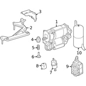 Mercedes Suspension Air Compressor - Genuine Mercedes 2123200404