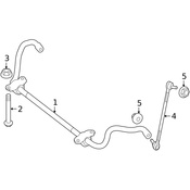 Mercedes Suspension Stabilizer Bar -  Genuine Mercedes 212323166564