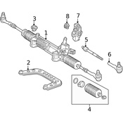 Mercedes Steering Shaft Universal Joint - Genuine Mercedes 2104600210