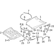 Mercedes Hood Latch - Genuine Mercedes 2218800464