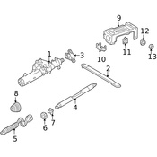 Mercedes Steering Shaft - Genuine Mercedes 2104602409