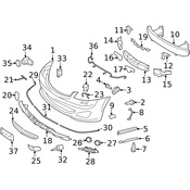 Mercedes Bumper Trim -  Genuine Mercedes 2218850021