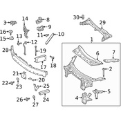 Mercedes Headlight Bracket - Genuine Mercedes 2536201800