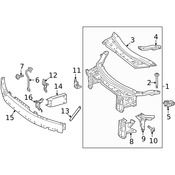 Mercedes Radiator Support Access Cover - Genuine Mercedes 2536206300