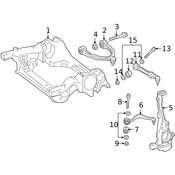 Mercedes Suspension Subframe Crossmember -  Genuine Mercedes 2536208500