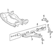 Mercedes Suspension Subframe Crossmember -  Genuine Mercedes 2106201887