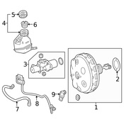 Mercedes Brake Vacuum Hose -  Genuine Mercedes 2124304929