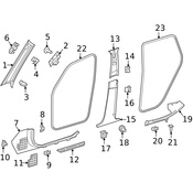 Mercedes Door Seal - Genuine Mercedes 25369701009G44