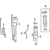Mercedes Suspension Air Compressor Line -  Genuine Mercedes 2219970352