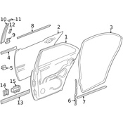 Mercedes Door Seal - Genuine Mercedes 2106901082