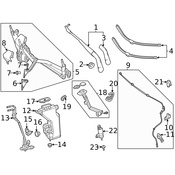 Mercedes Windshield Wiper Arm - Genuine Mercedes 2538200244