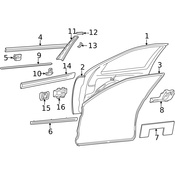 Mercedes Door Seal - Genuine Mercedes 2106907262