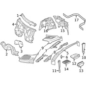 Mercedes Cowl Cover - Genuine Mercedes 2538305000
