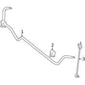 Mercedes Suspension Stabilizer Bar Link -  Genuine Mercedes 2223200389