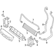 Mercedes Engine Oil Cooler Bracket - Genuine Mercedes 2125001731