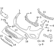 Mercedes Radiator Support Air Duct - Genuine Mercedes 2538851102