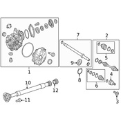 Mercedes Axle Boot Kit - Genuine Mercedes 2223304603