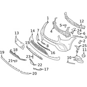 Mercedes Grille - Genuine Mercedes 2538851304