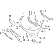 Mercedes Bumper Trim - Genuine Mercedes 2538851725