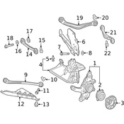 Mercedes Suspension Knuckle -  Genuine Mercedes 2223501041