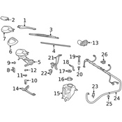 Mercedes Headlight Washer Pump - Genuine Mercedes 2108691121