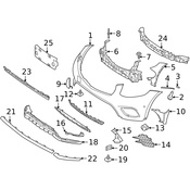 Mercedes Bumper Trim - Genuine Mercedes 2538853906