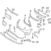 Mercedes Bumper Trim - Genuine Mercedes 2538854305