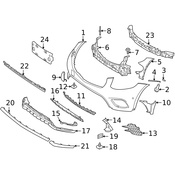 Mercedes Radiator Support Air Deflector - Genuine Mercedes 2538854307