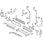 Mercedes Radiator Support Air Duct - Genuine Mercedes 2125054530