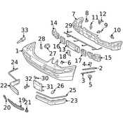 Mercedes Bumper Trim - Genuine Mercedes 2108850021