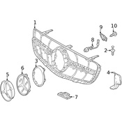 Mercedes Radiator Support Air Deflector - Genuine Mercedes 2538855705