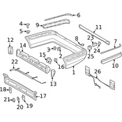 Mercedes Bumper Trim - Genuine Mercedes 21088535219999
