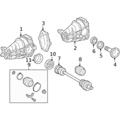 Mercedes Axle Differential Bearing - Genuine Mercedes 2109800002