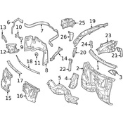 Mercedes Battery Tray - Genuine Mercedes 2126200018