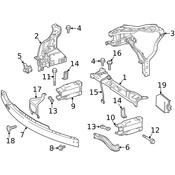 Mercedes Frame Stiffener -  Genuine Mercedes 2126200028