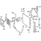Mercedes Radiator Mount Bracket - Genuine Mercedes 2225000431
