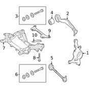 Mercedes Engine Cradle Brace - Genuine Mercedes 2126280211