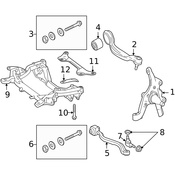 Mercedes Engine Cradle Brace - Genuine Mercedes 2126280411
