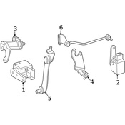 Mercedes Headlight Level Sensor Bracket - Genuine Mercedes 2113200943