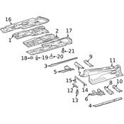 Mercedes Floor Pan Splash Shield -  Genuine Mercedes 2126800309