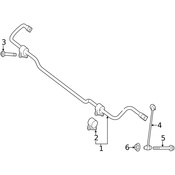 Mercedes Suspension Stabilizer Bar Bracket -  Genuine Mercedes 2113260226